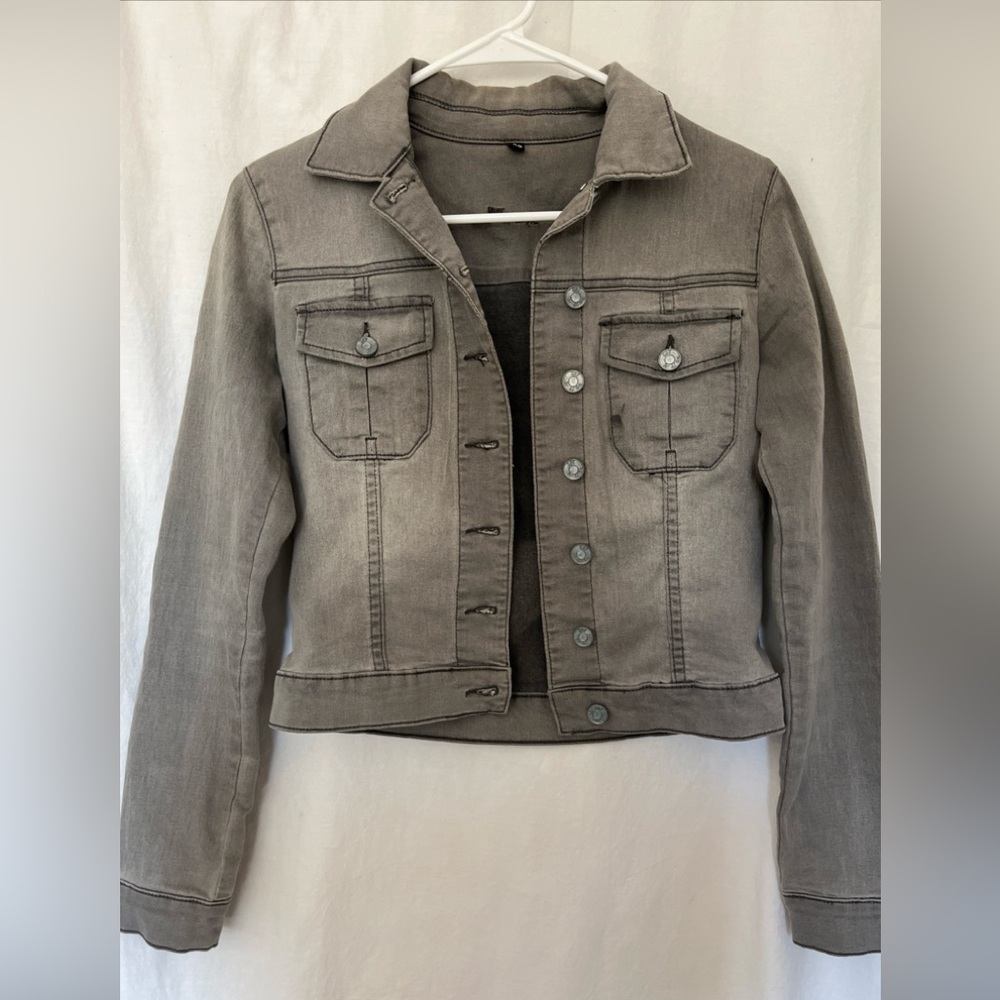 KUT from the Kloth gray wash denim jacket XS